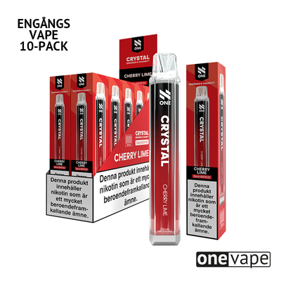 N One Crystal Mesh Engångs Vape - Cherry Lime (10-Pack)