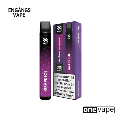 N One Engångs Vape - Grape Ice