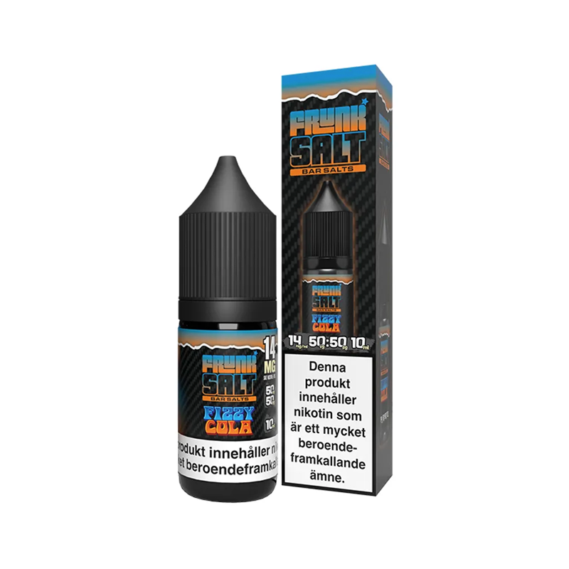 E-juice Frunk Bar Salt Fizzy Cola 14 mg 10 ml med flaska och kartong