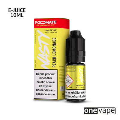 Nasty Salt - Peach Lemonade (10ml, Nic Salt)