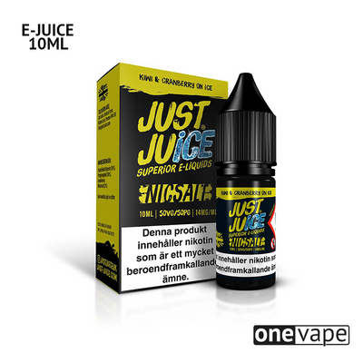 Just Juice - Kiwi & Cranberry on Ice (10ml, Nic Salt)