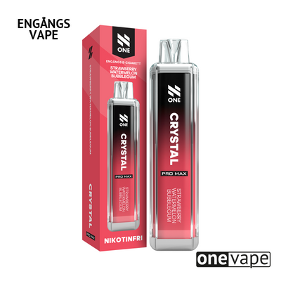 N One Crystal ZERO Engångs Vape - Strawberry Watermelon Bubblegum