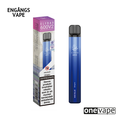 Elfbar V2 Mesh Engångs Vape - Mad Blue