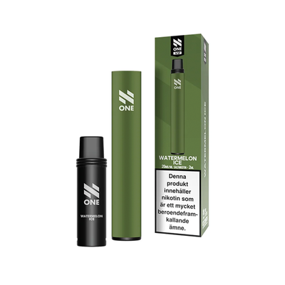 N One Mesh Pod Kit V2 Grön Watermelon Ice med batteri, pod och förpackning