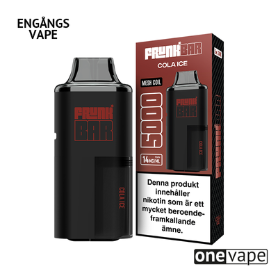 Frunk 5000 Engångs Vape - Cola Ice