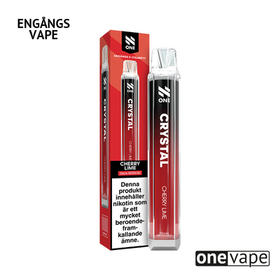 N One Crystal Mesh Engångs Vape - Cherry Lime