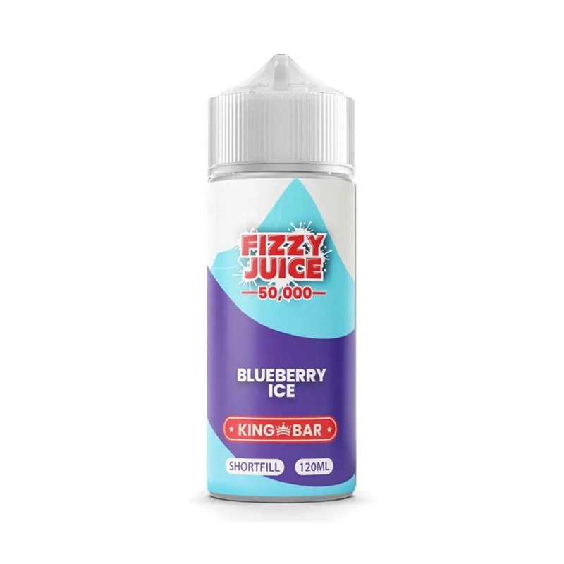 fizzy king bar Blueberry Ice originalflaska mot vit bakgrund