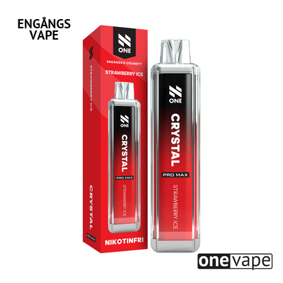 N One Crystal ZERO Engångs Vape - Strawberry Ice