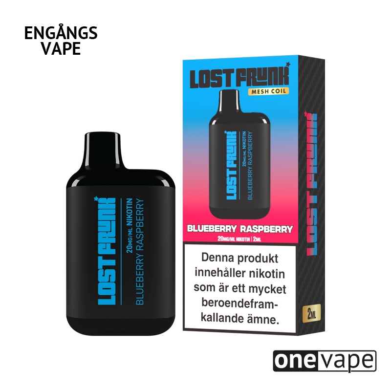 Lost Frunk Engångs Vape - Blueberry Raspberry