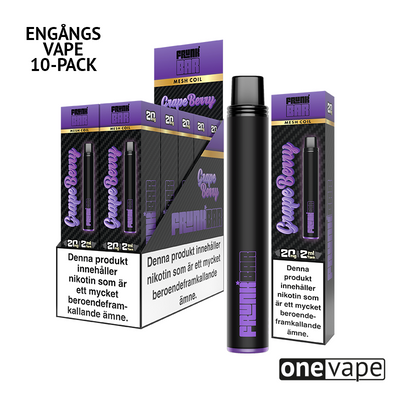 Frunk Bar Mesh Engångs Vape - Grape Berry (10-Pack)