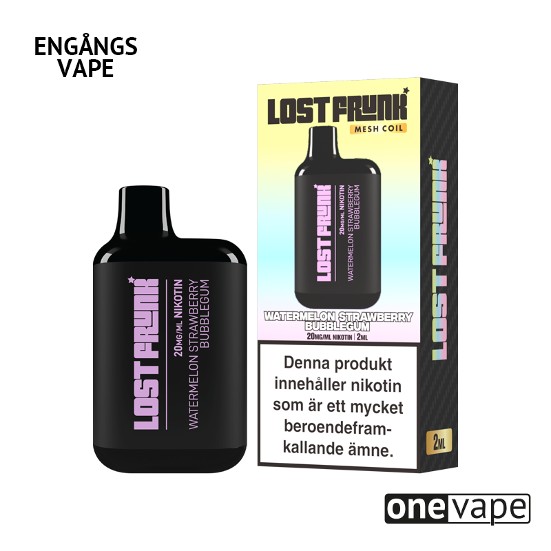 Lost Frunk Engångs Vape - Watermelon Strawberry Bubblegum