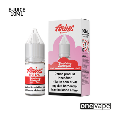 Arius Bar Salt - Strawberry Bubblegum (10ml, Nic Salt)