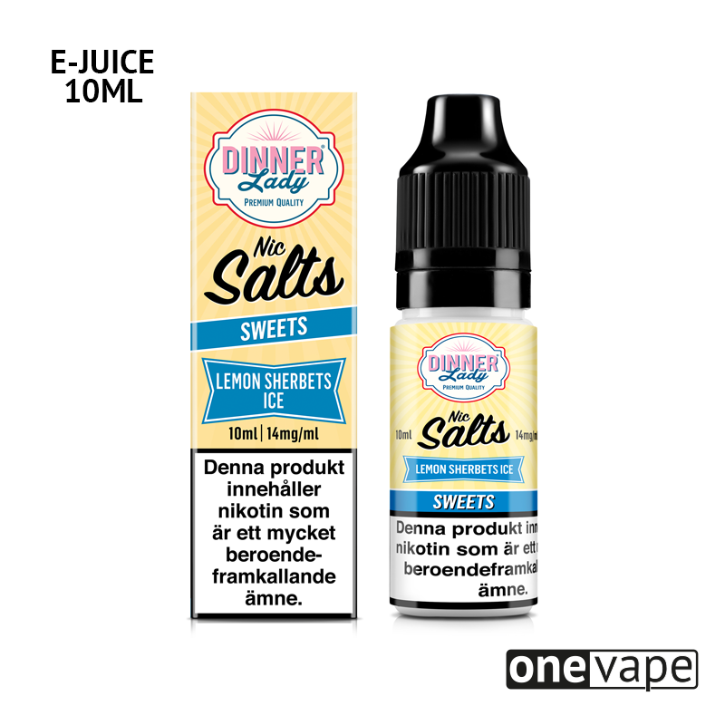 Dinner Lady - Lemon Sherberts Ice (10ml, Nic Salt)