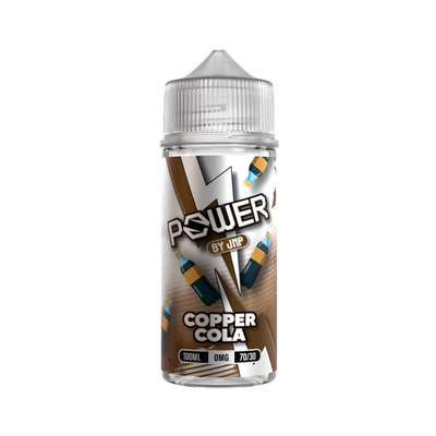 Power by jnp Copper Cola originalflaska mot vit bakgrund