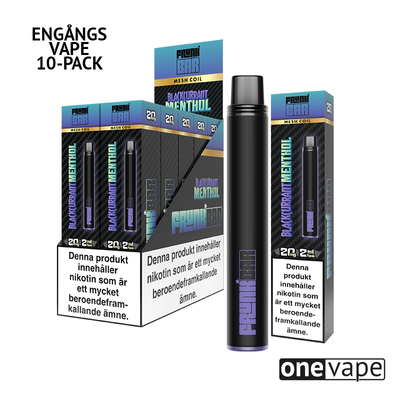 Frunk Bar Mesh Engångs Vape - Blackcurrant Menthol (10-Pack)
