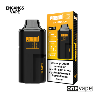 Frunk 5000 Engångs Vape - Banana Ice