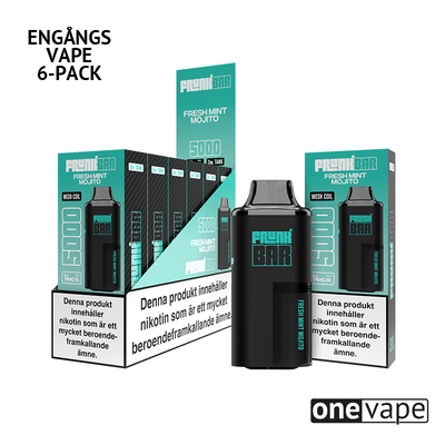 Frunk 5000 Engångs Vape - Fresh Mint Mojito (6-Pack)
