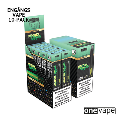 Frunk Bar Mesh Engångs Vape - Menthol Mojito (10-Pack)