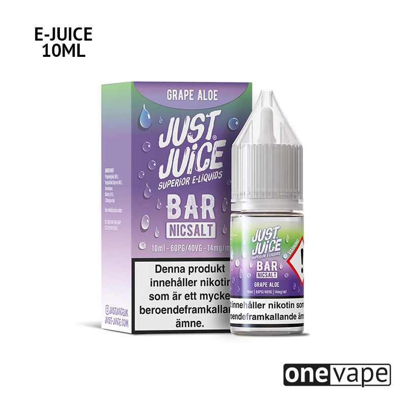 Just Juice Bar - Grape Aloe (10ml, Nic Salt)