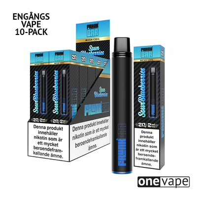 Frunk Bar Mesh Engångs Vape - Sour Blueberries (10-Pack)