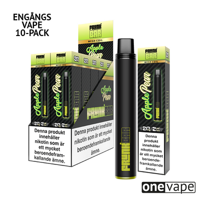 Frunk Bar Mesh Engångs Vape - Apple Pear (10-Pack)