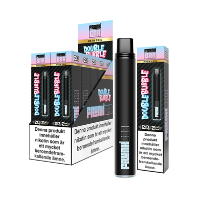 Frunk Bar Mesh Double Bubble engångsvape 10-pack, förfyllda vapes med nikotin och 2 ml e-vätska.