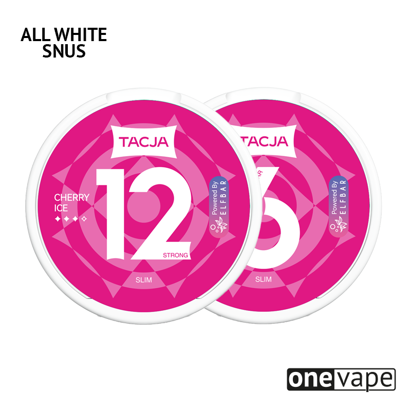 Tacja - Cherry Ice (All White Snus)