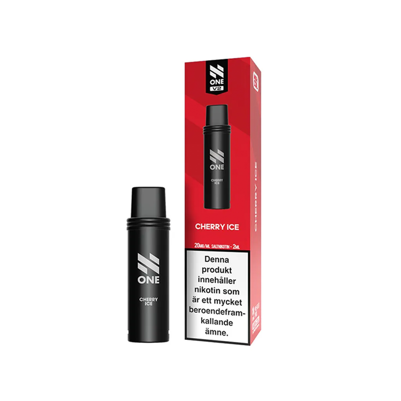 N One Mesh Pod V2 Cherry Ice bredvid originalförpackning