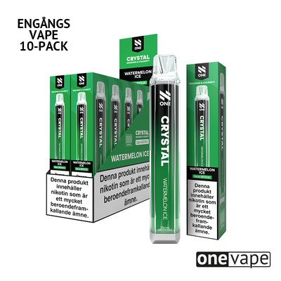 N One Crystal Mesh Engångs Vape - Watermelon Ice (10-Pack)