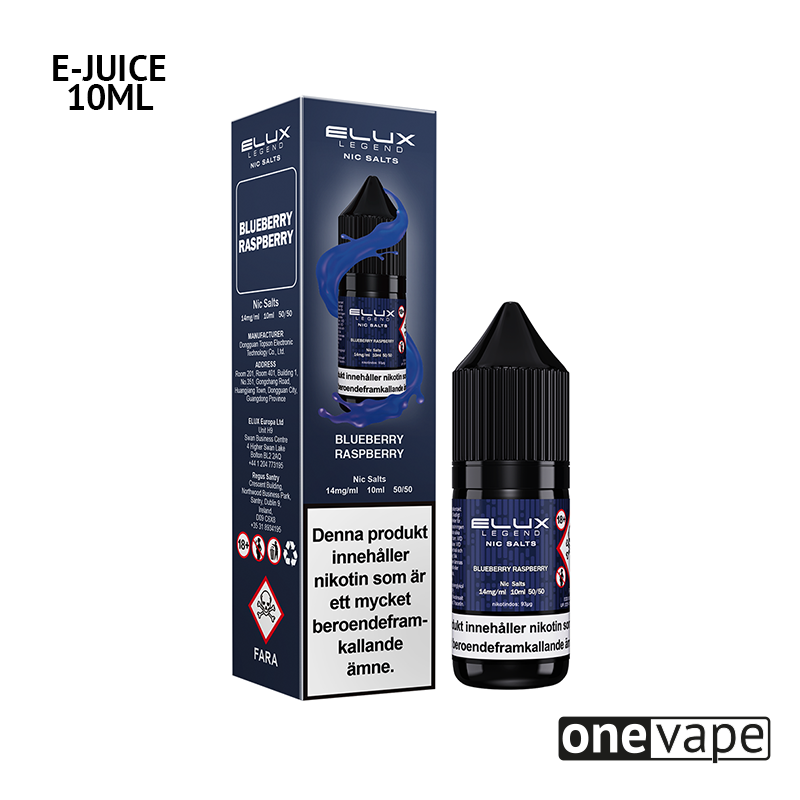 Elux Legends - Blueberry Raspberry (10ml, Nic Salt)