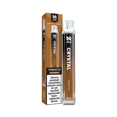 Engångsvape N One Crystal Tobacco bredvid originalförpackning