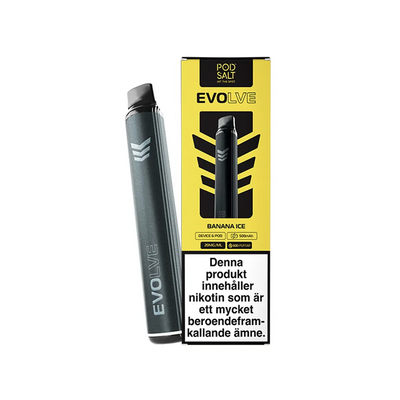 Evolve Mesh Pod Kit Gun Metal Banana Ice med batteri och förpackning