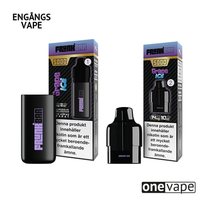 Frunk 5000 Engångs Vape - Grape Ice