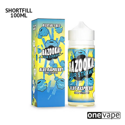 Bazooka Sour Straws - Blue Raspberry (100ml Shortfill)