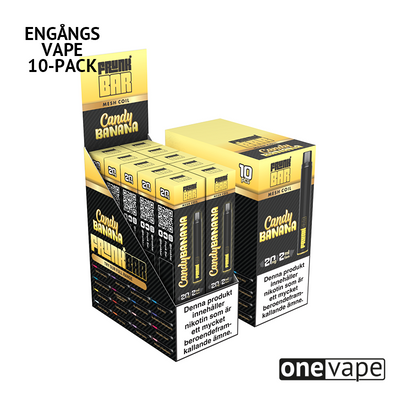 Frunk Bar Mesh Engångs Vape - Candy Banana (10-Pack)