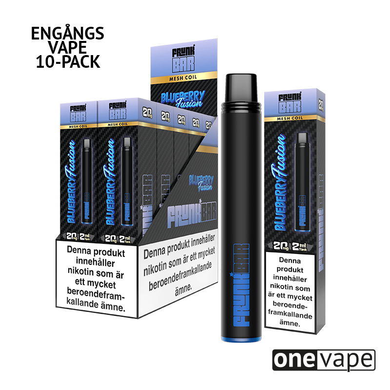 Frunk Bar Mesh Engångs Vape - Blueberry Fusion (10-Pack)