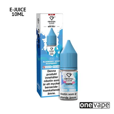 Crystal Clear - Blueberry Sour Raspberry (10ml, Nic Salt)