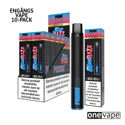 Frunk Bar Mesh Engångs Vape - Blue Razz (10-Pack)