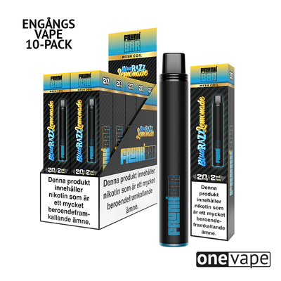 Frunk Bar Mesh Engångs Vape - Blue Razz Lemonade (10-Pack)