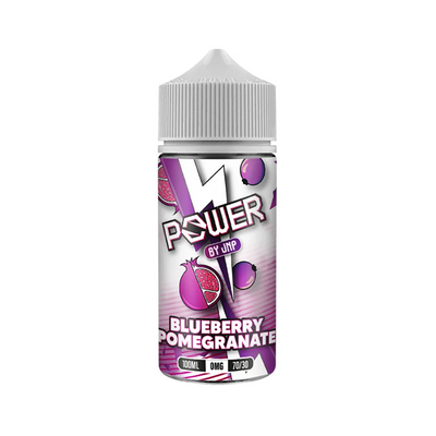 Power by jnp Blueberry Pomegranate originalflaska mot vit bakgrund