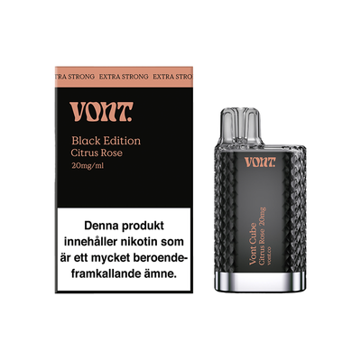 Vont Cube Black Edition Engångs Vape - Citrus Rose