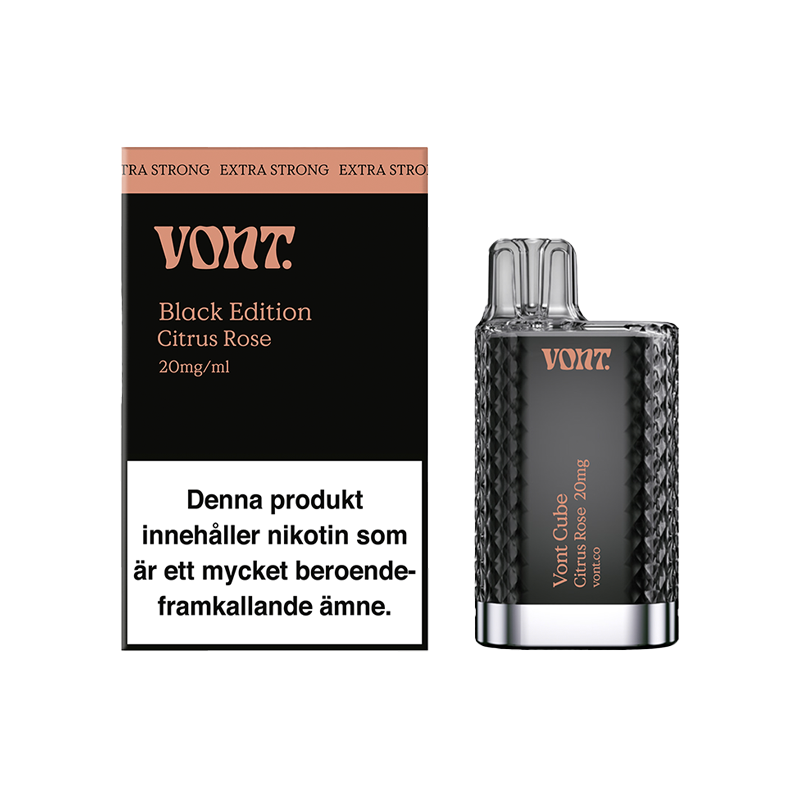 Vont Cube Black Edition Engångs Vape - Citrus Rose