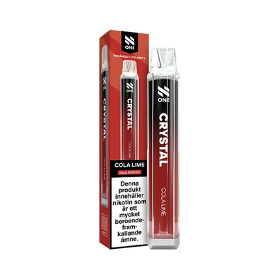 Engångsvape N One Crystal Cola Lime bredvid originalförpackning