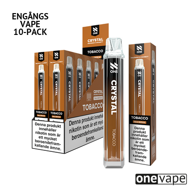 N One Crystal Mesh Engångs Vape - Tobacco (10-Pack)