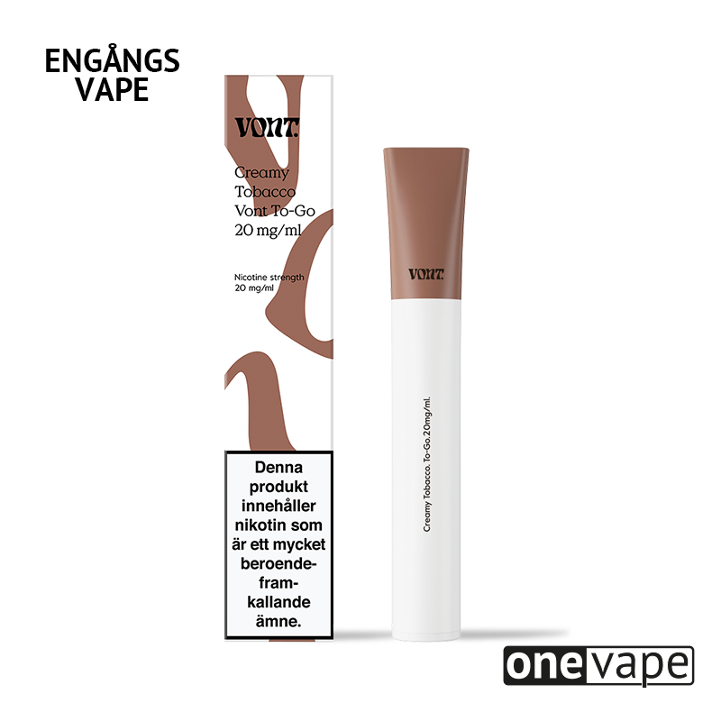 Vont To-Go Engångs Vape - Creamy Tobacco