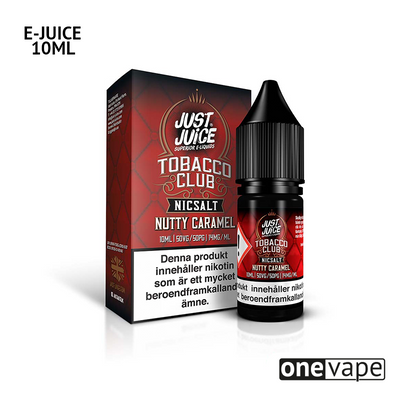 Just Juice Tobacco Club - Nutty Caramel (10ml, Nic Salt)