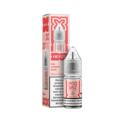 Pod Salt - Nexus - Red Gummy Bear (10ml, Nic Salt)