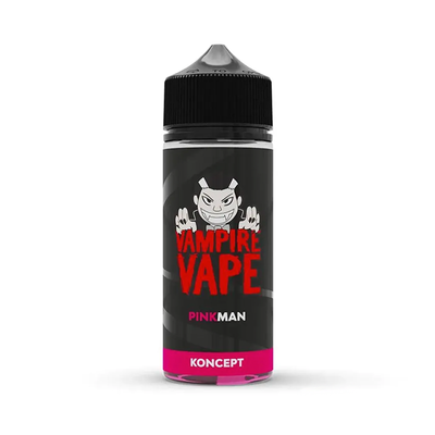 Vampire Vape Koncept Pinkman originalflaska mot vit bakgrund