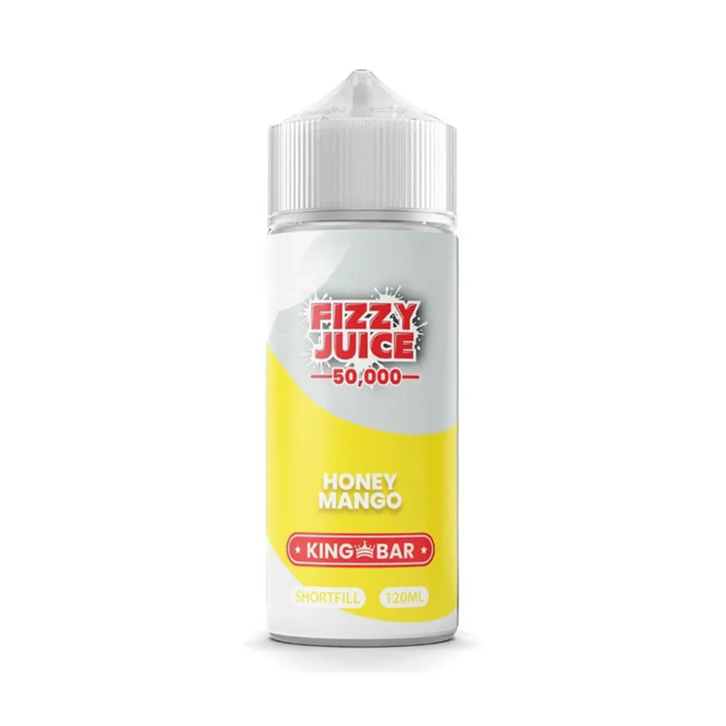 fizzy king bar Honey Mango originalflaska mot vit bakgrund