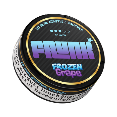 Vitt snus Frunk Slim Frozen Grape 9 mg med dosa